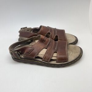 Dr. Martens Sandals Mens 11 Brown Leather Fisherman Comfort 8B70 Y2K Shoes‎
